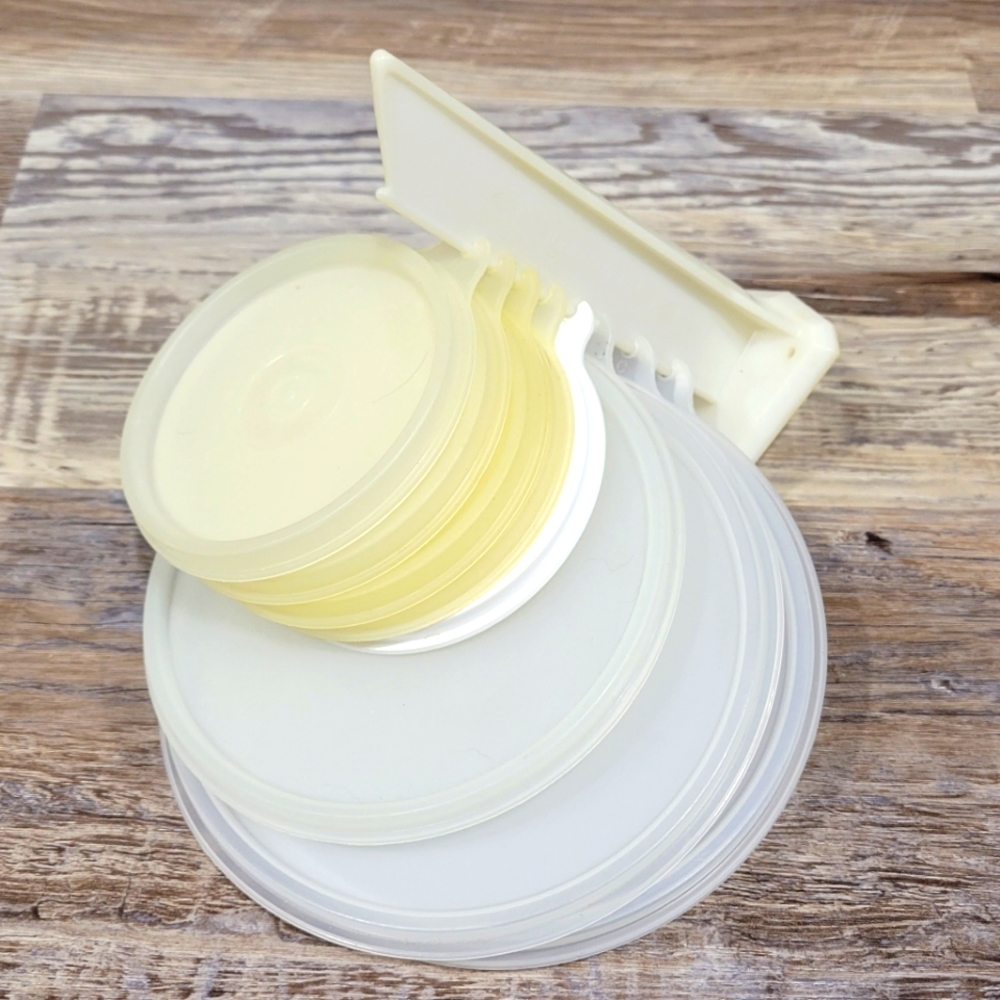 Vintage Tupperware Lid Holder